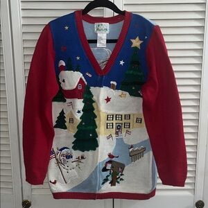 The Quacker Factory Christmas sweater cardigan